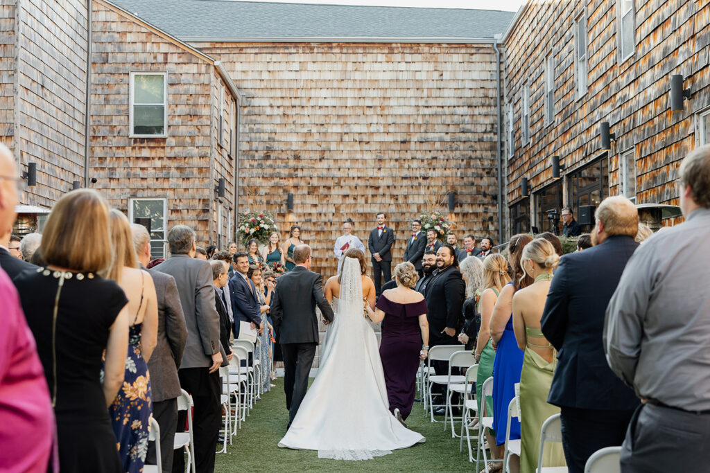 Cincinnati fall wedding ceremony